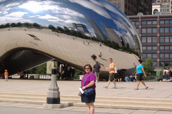 Patti at the Bean